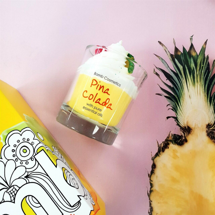 Lumanare parfumata 160g Pina Colada Piped Candle, Bomb Cosmetics [3]
