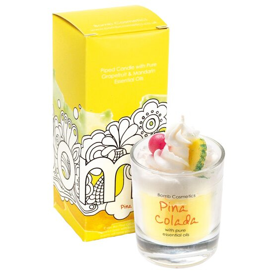 Lumanare parfumata 160g Pina Colada Piped Candle, Bomb Cosmetics [1]