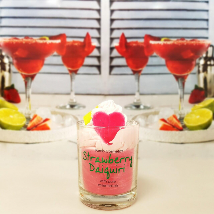 Lumanare parfumata 160g Strawberry Daiquiri Piped Candle, Bomb Cosmetics [5]