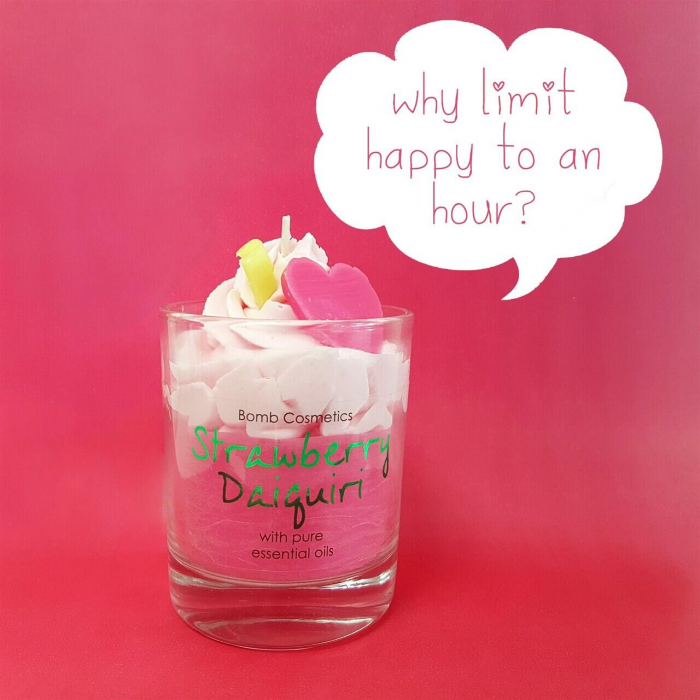 Lumanare parfumata 160g Strawberry Daiquiri Piped Candle, Bomb Cosmetics [4]