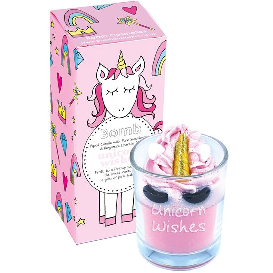 Lumanare parfumata 160g Unicorn Wishes Piped Candle, Bomb Cosmetics [1]