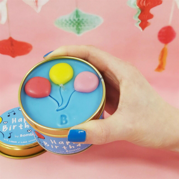 Lumanare parfumata 180g Happy Birthday (Cutie metalica), Bomb Cosmetics [3]