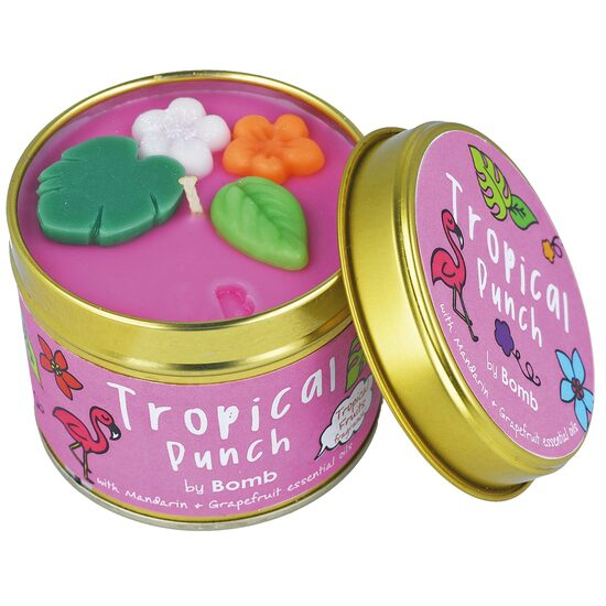 Lumanare parfumata 180g Tropical Punch (Cutie metalica), Bomb Cosmetics [1]