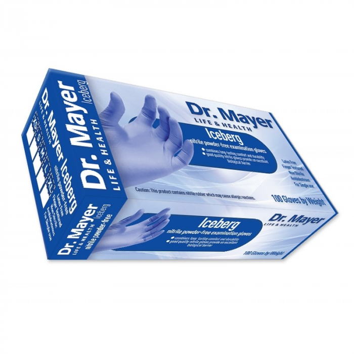 Manusi din nitril Dr. Mayer Soft Indigo Iceberg fara pudra 100 buc. [3]