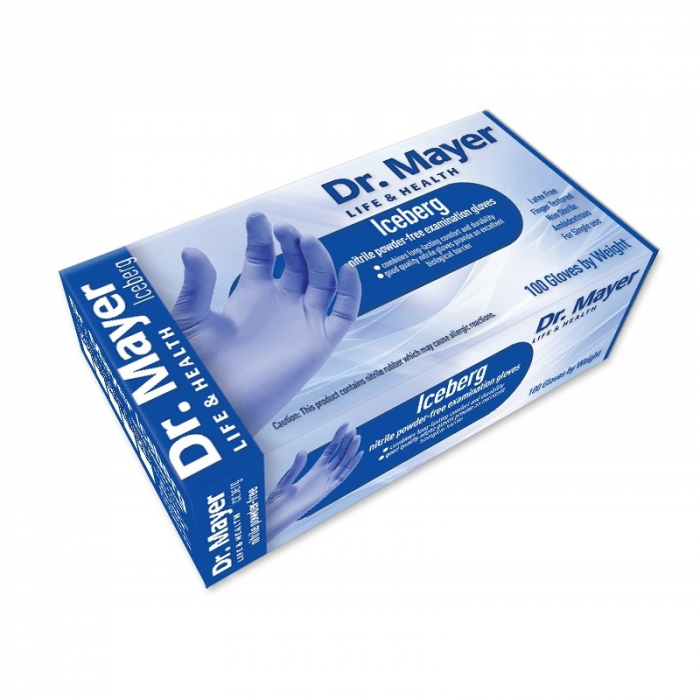 Manusi din nitril Dr. Mayer Soft Indigo Iceberg fara pudra 100 buc. [2]