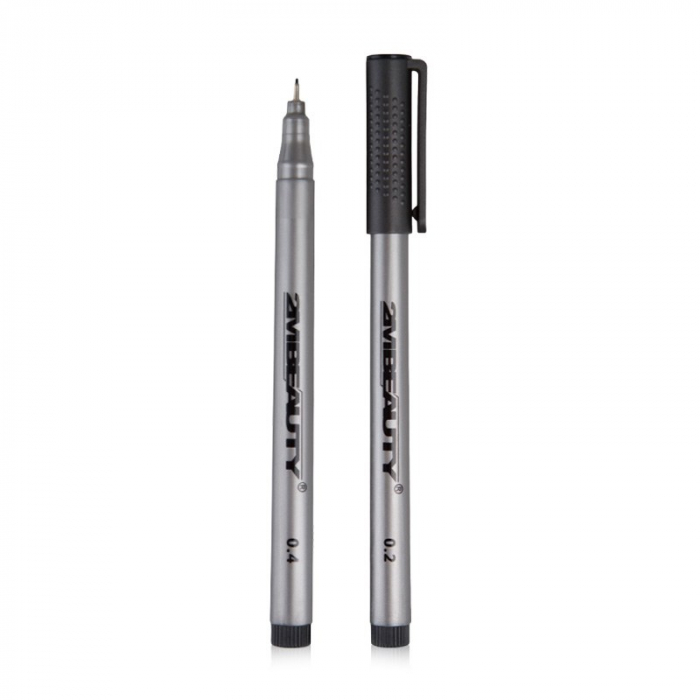 Marker Nail Art Black - set 2 buc. [1]