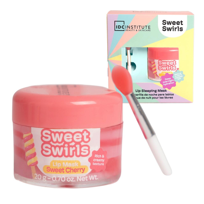 Mască de noapte pentru buze Sweet Swirls – Sweet Cherry, Idc Institute, 68341, 20 g [2]