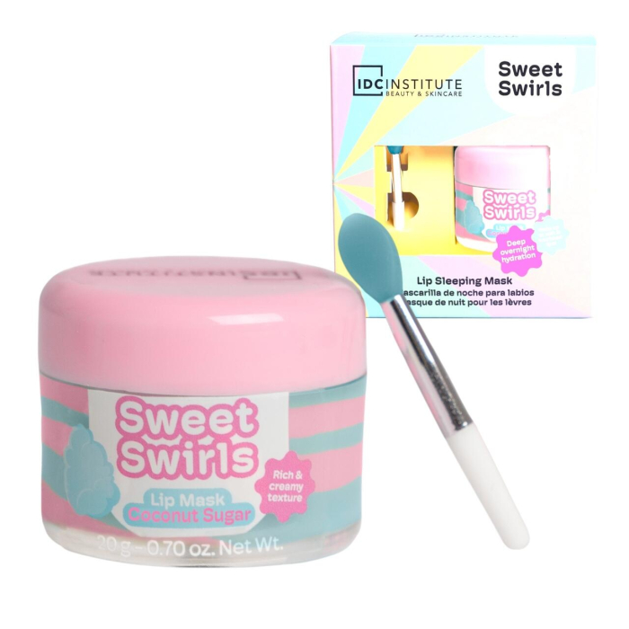 Mască de noapte pentru buze Swirly Night – Coconut Sugar, Idc Institute , 68341, 20g [2]
