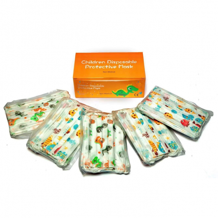 Masca faciala copii Susino multicolor nesterila de unica folosinta cu elastic [2]