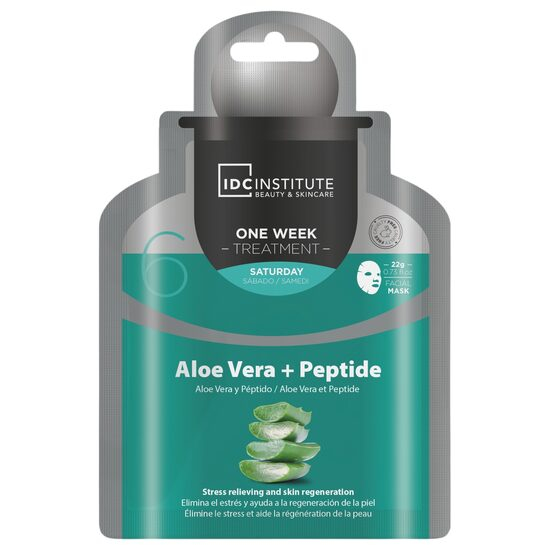 Masca faciala One Week Treatment cu Aloe Vera+ Peptide, IDC Institute, 30905, 22g [1]
