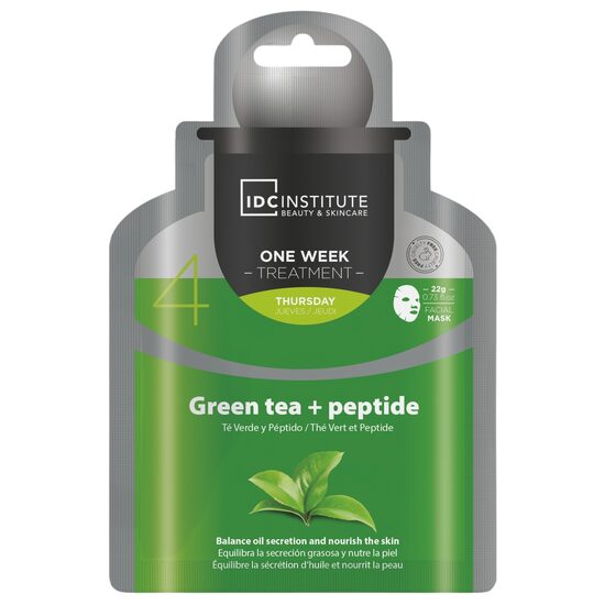 Masca faciala One Week cu Green Tea + Peptide, IDC Institute, 30903, 22 gr [1]