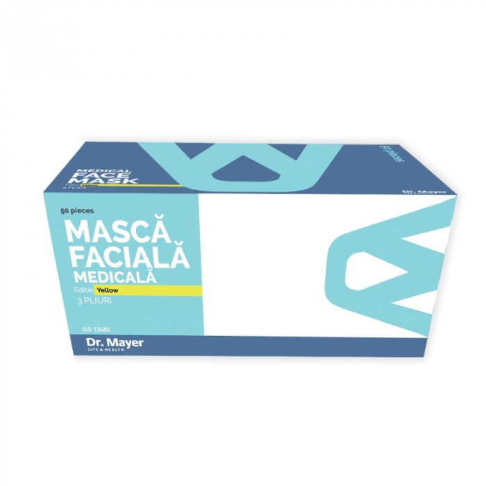 Masca fata nesterila Dr. Mayer galbena 4 straturi 50 buc. [4]