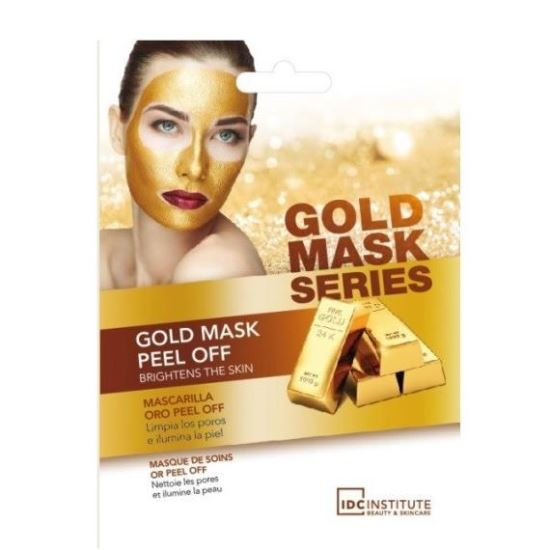 Masca faciala peel-off cu efect de stralucire si anti-imbatranire Gold collagen IDC Institute 3430, 15 g [1]