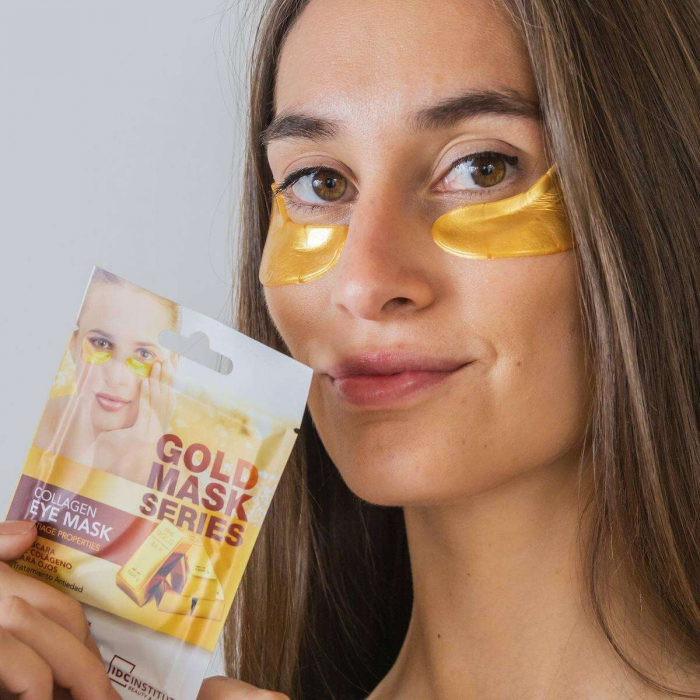 Masca pentru ochi cu efect de stralucire si anti-imbatranire Gold Collagen IDC Institute 3420, 8 g [5]