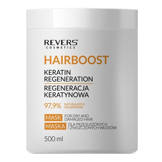 Masca pentru par Hairboost Keratin Regeneration, pentru par uscat si deteriorat, Revers, 500ml [1]