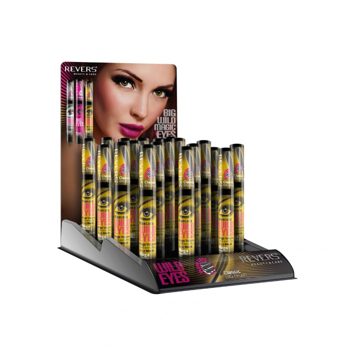 Mascara Wild Eyes, Mega Volume, Efect de gene false, Revers, Negru, 10ml [3]