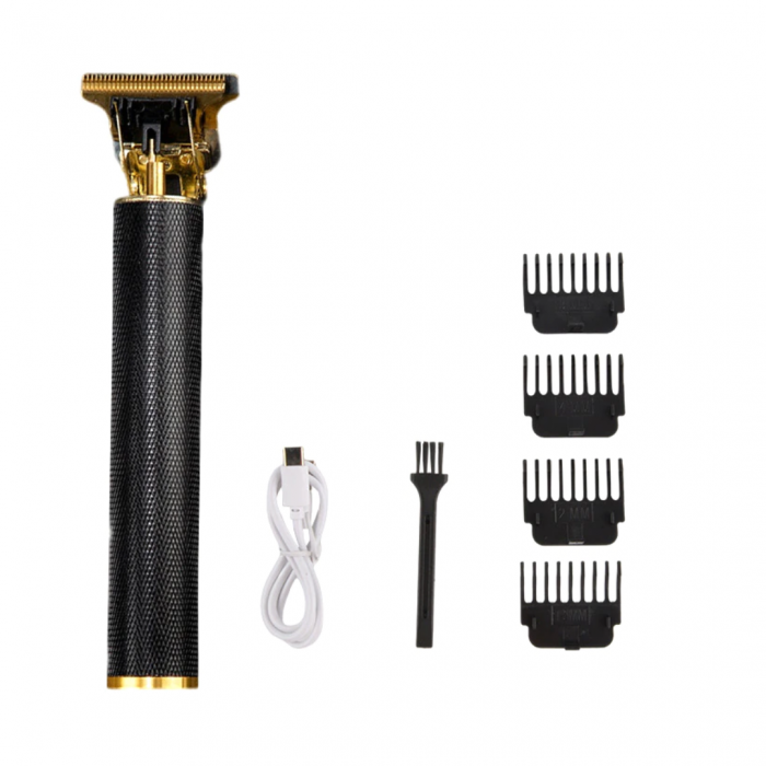 Masina de tuns Karemi, 5 W, cu acumulator, trimmer, incarcare USB, negru [2]