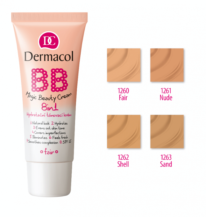 Fond de ten Dermacol BB Magic Beauty Cream 8 in 1 SPF 15 30 ml [2]