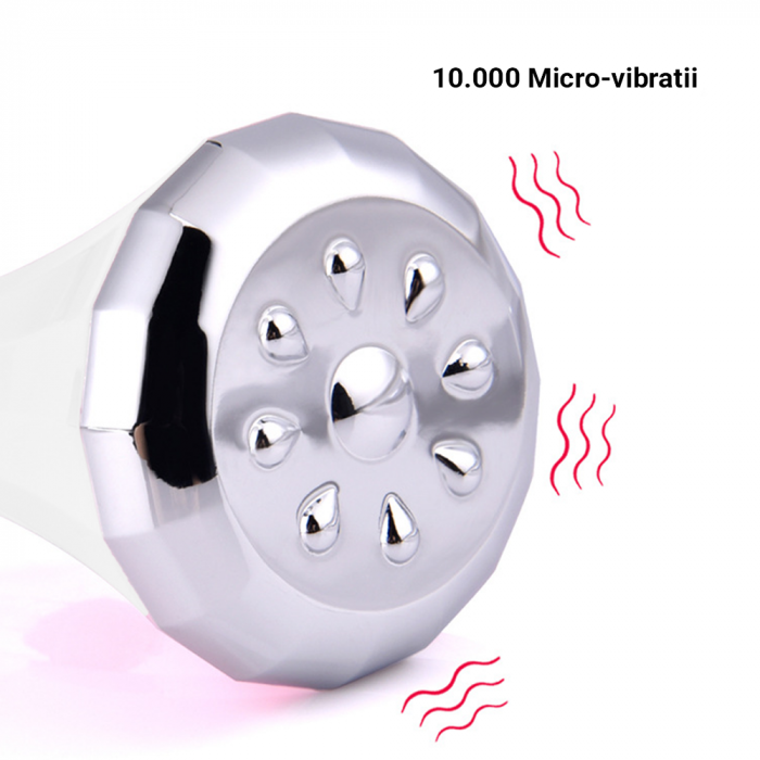 Mini dispozitiv de ridicare a fetei Lila Care, facial si lifting, cu microcurent, alb-gri [5]