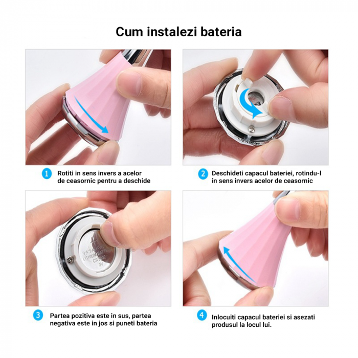 Mini dispozitiv de ridicare a fetei Lila Care, facial si lifting, cu microcurent, alb-gri [8]