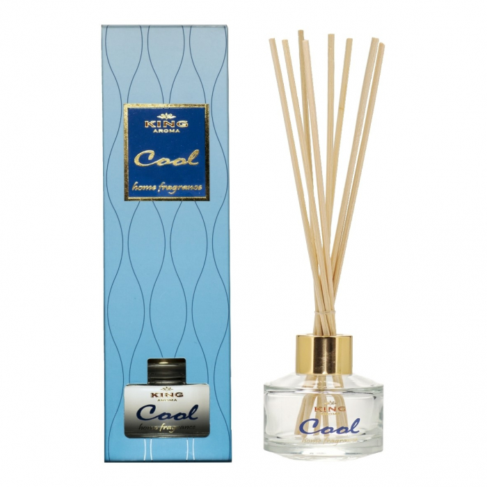 Odorizant cu betisoare de ratan, King Aroma, Cool, 50 ml [2]