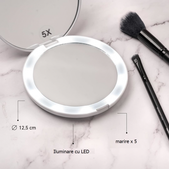 Oglinda cosmetica cu iluminare Magic Studio MS70010, 12 cm diametru [3]