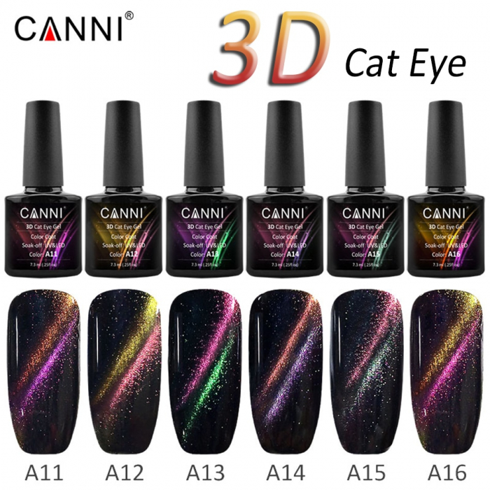 Oja semipermanenta, Canni, 3d Cat Eye a15 [2]
