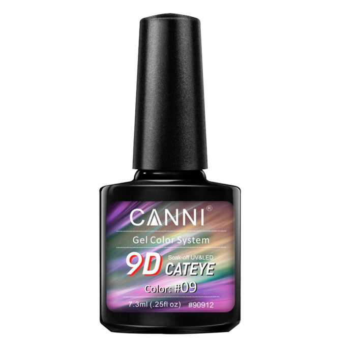 Oja semipermanenta Canni, 9D Cat Eye, 7.3 ml, nuanta 09 [1]