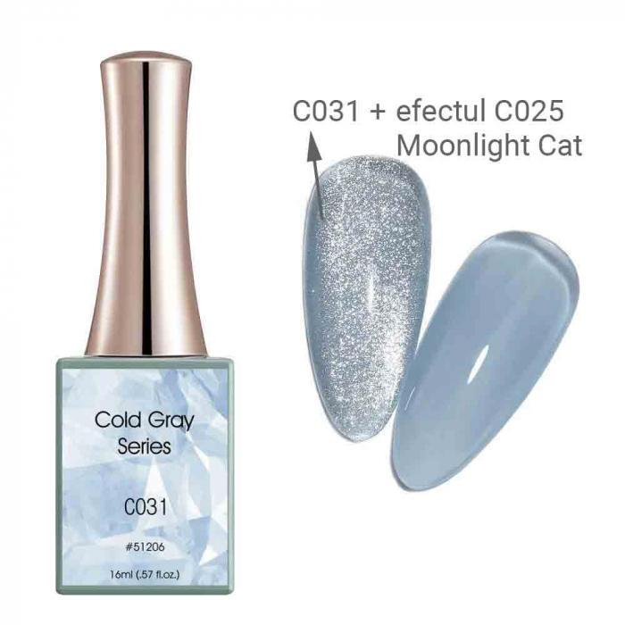 Oja semipermanenta Canni, Cold Gray, 16 ml, c031 [1]