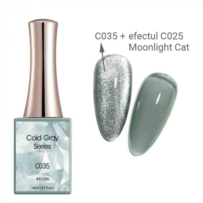 Oja semipermanenta Canni, Cold Gray, 16 ml, c035 [1]