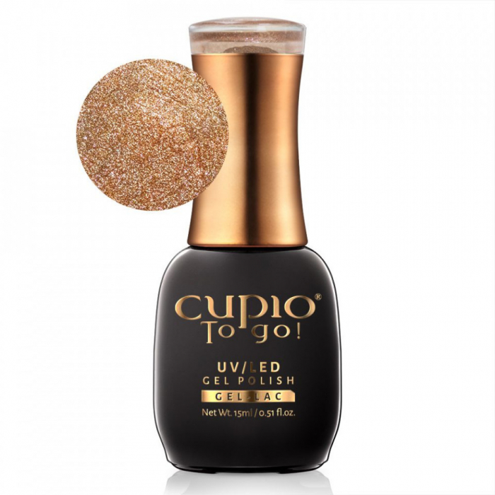 Oja semipermanenta Cupio To Go! Golden Brown 15ml [1]