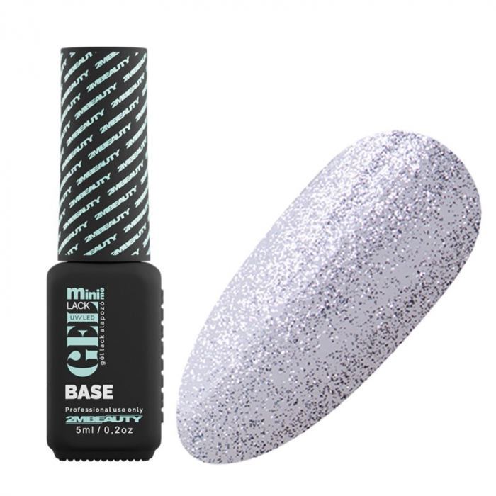Oja semipermanenta GELlack 2M Cracking Base Silver - 5ml [1]