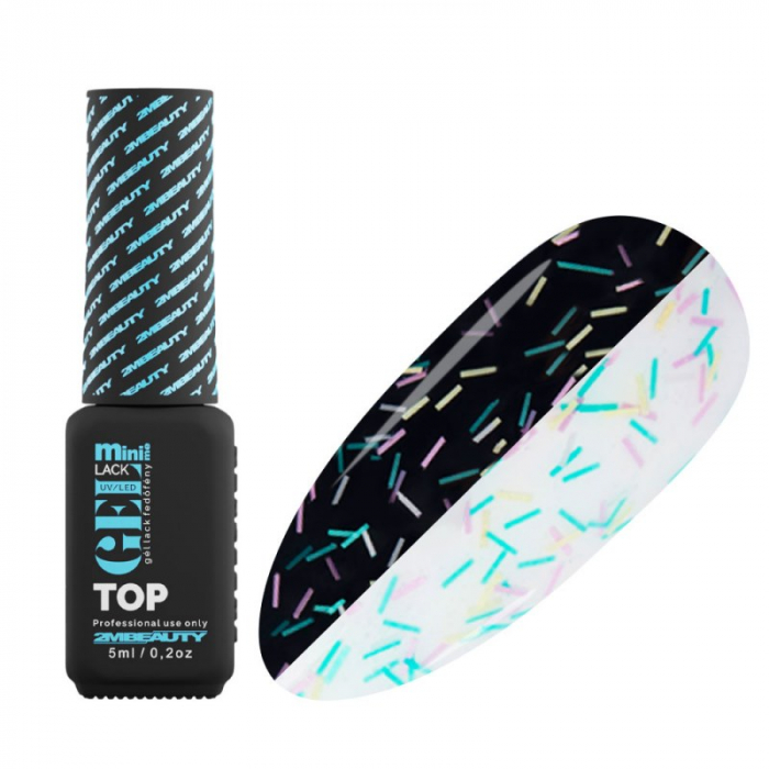 Oja semipermanenta GELlack 2M Mini Me - Top Coat Pastel Candy [1]