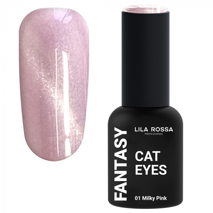oja semipermanenta Lila Rossa Fantasy Cat Eyes 10 g 01 Milky Pink [1]
