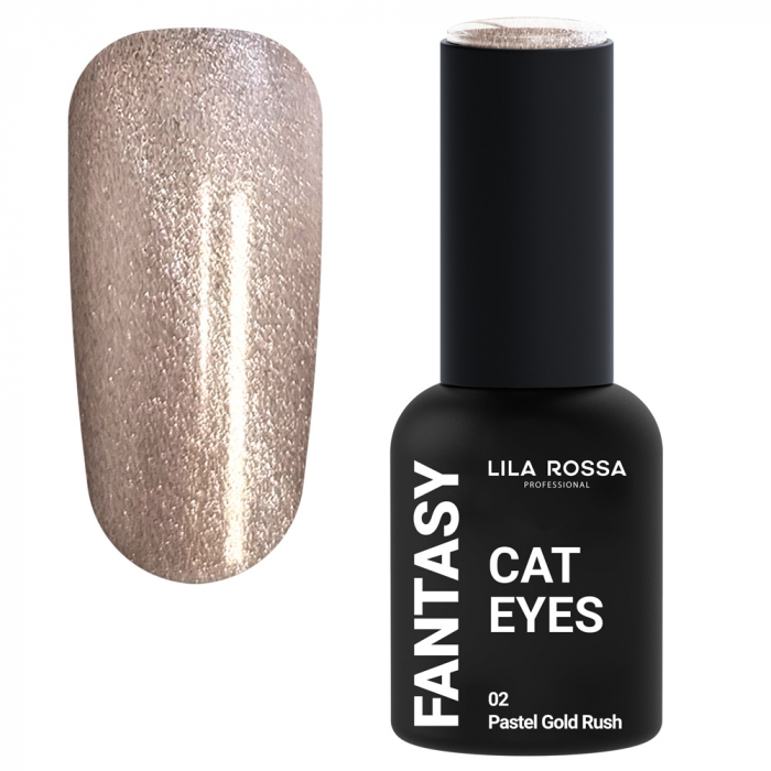 oja semipermanenta Lila Rossa Fantasy Cat Eyes 10 g 02 Pastel Gold Rush [1]