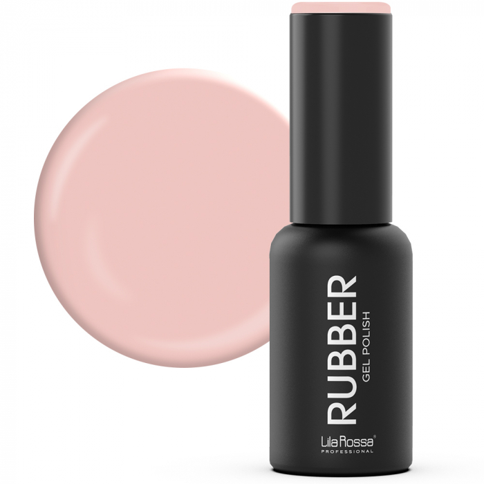 Oja semipermanenta, Lila Rossa, Rubber, 004 rosy blush lucios, 7 ml [2]