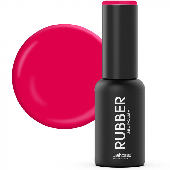Oja semipermanenta, Lila Rossa, Rubber, 033 hot fuchsia, 7 ml [2]