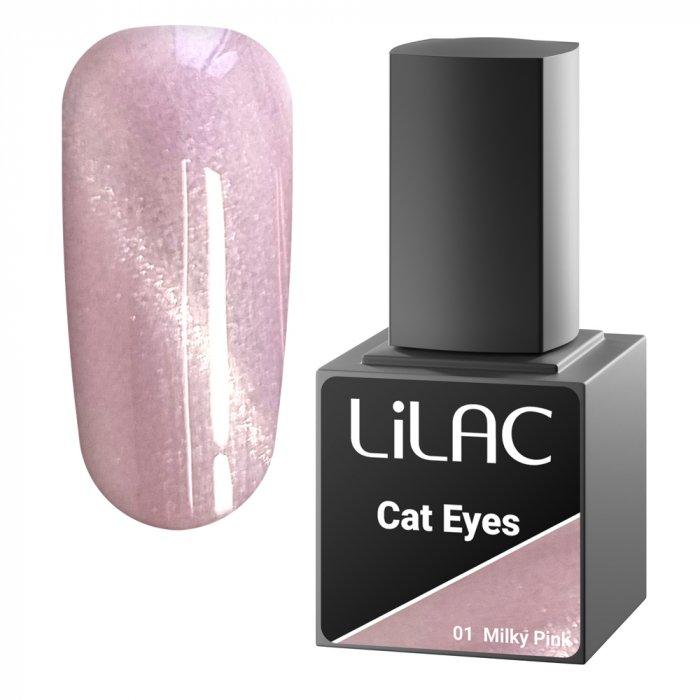oja semipermanenta Lilac Cat Eyes 10 g 01 Milky Pink [1]