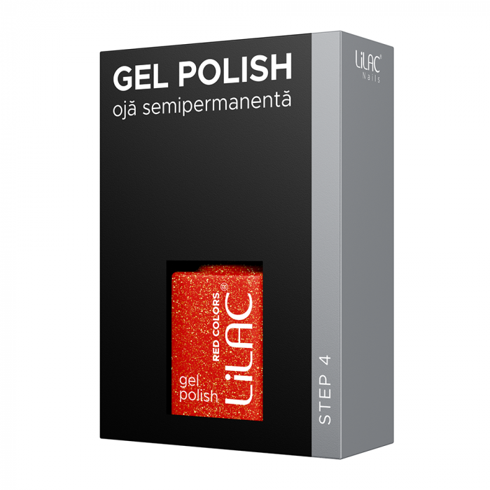 Oja semipermanenta Lilac RED 26 sparkle red [8]