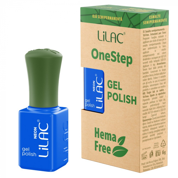 Oja semipermanenta Lilac OneStep Hema Free Neon 046 [1]