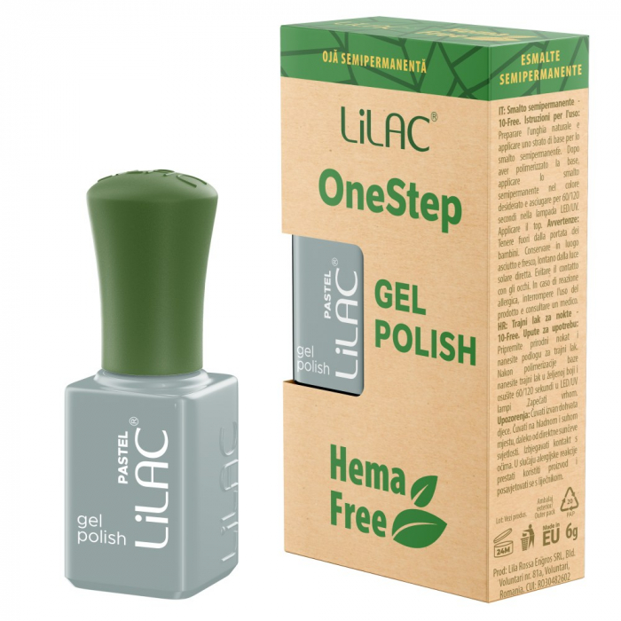 Oja semipermanenta Lilac OneStep Hema Free Pastel 031 [1]