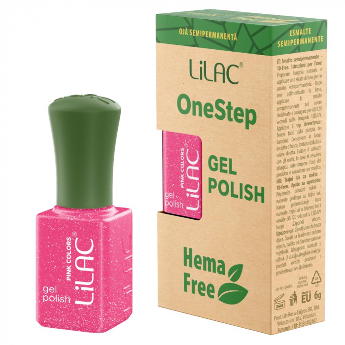 Oja semipermanenta Lilac OneStep Hema Free Pink 063 [1]