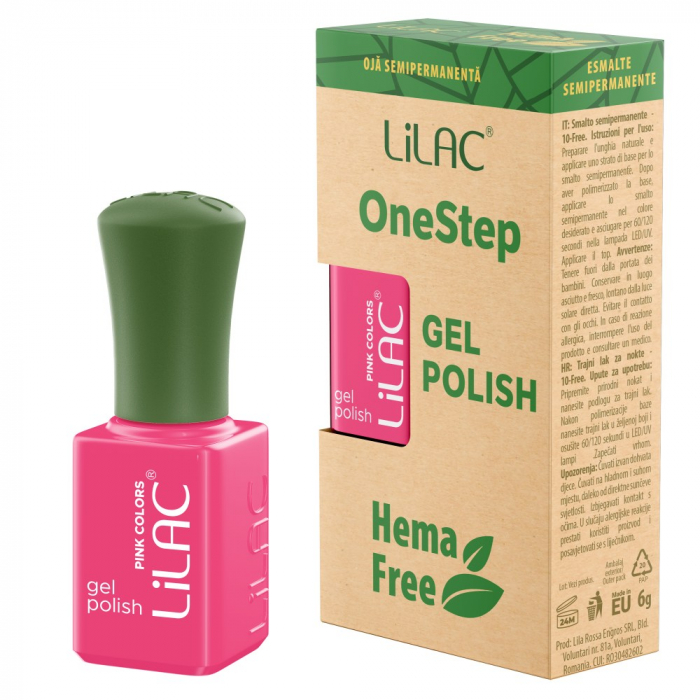 Oja semipermanenta Lilac OneStep Hema Free Pink 064 [1]
