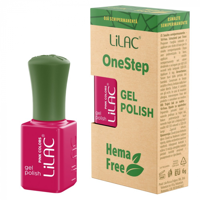 Oja semipermanenta Lilac OneStep Hema Free Pink 067 [1]