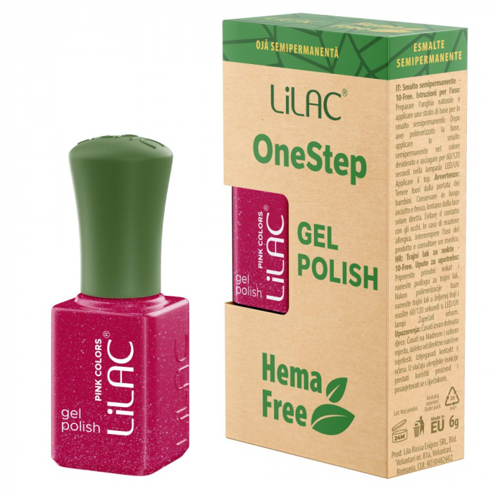 Oja semipermanenta Lilac OneStep Hema Free Pink 068 [1]