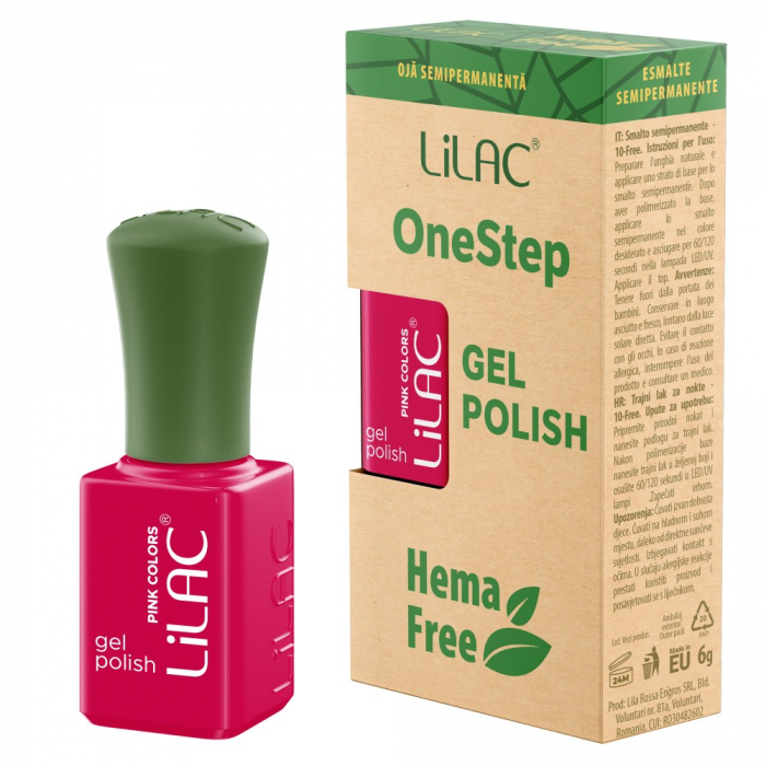 Oja semipermanenta Lilac OneStep Hema Free Pink 070 [1]