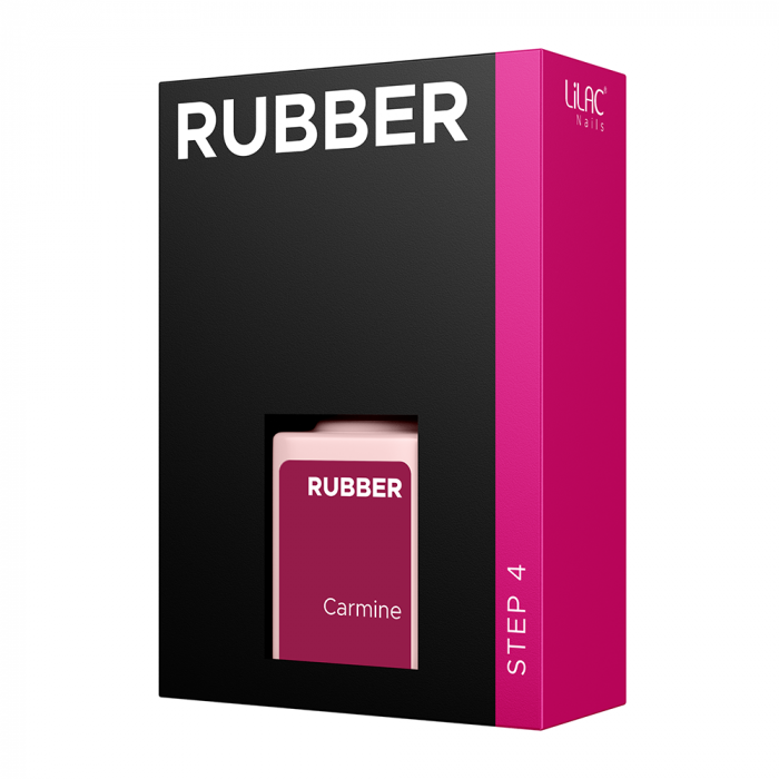Oja semipermanenta Lilac Rubber Carmine [2]