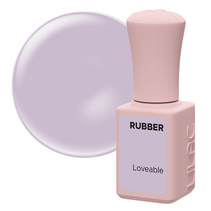 Oja semipermanenta Lilac Rubber Loveable [4]