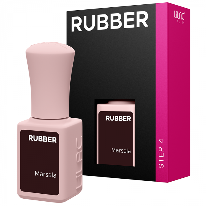 Oja semipermanenta Lilac Rubber Marsala [2]