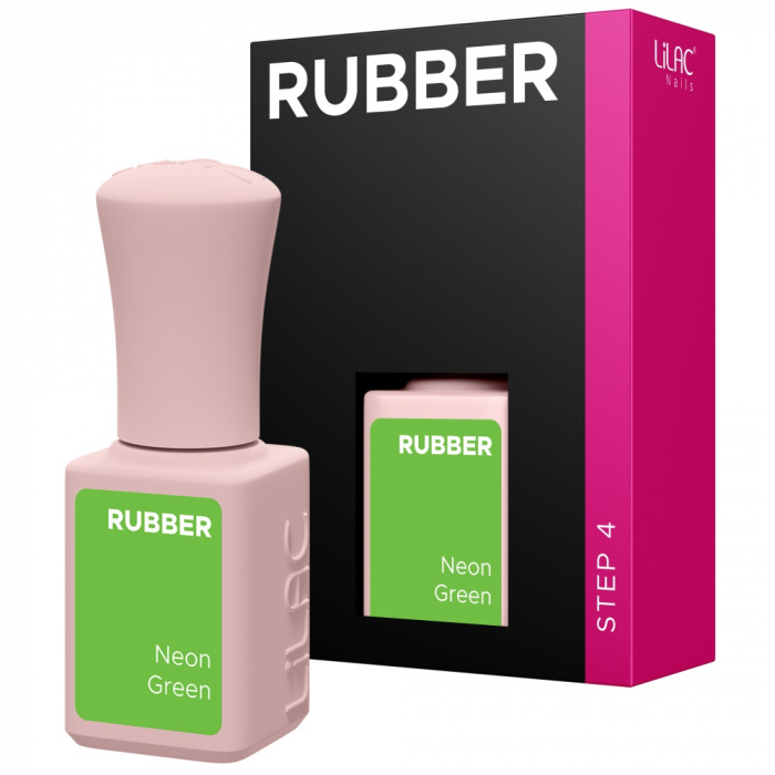 Oja semipermanenta Lilac Rubber Neon Green [4]
